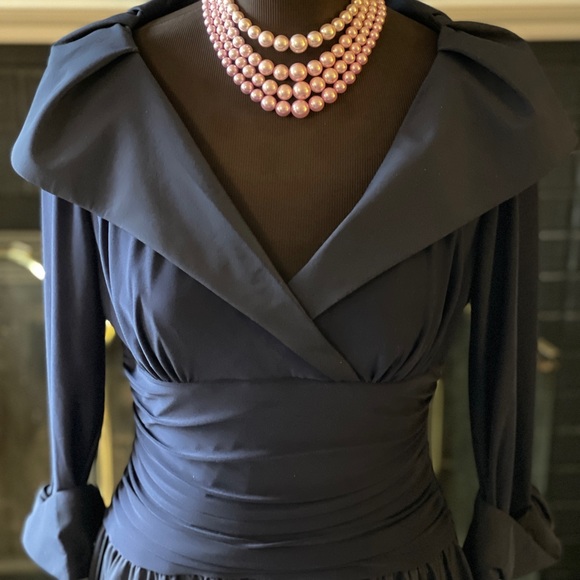 Navy formal dress sz 10 - Picture 4 of 12